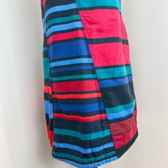 Desigual Women 38 Tammy Bright Vibrant Retro Jersey Knee Length Sleeveless Dress - Picture 2 of 16